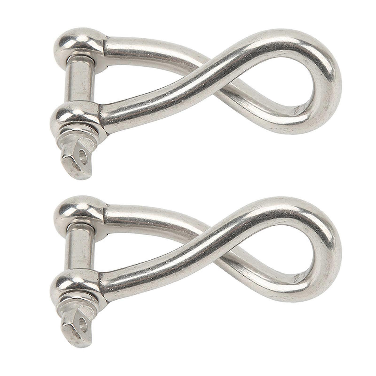 Stainless Steel Twisting Clevis Pin Shackle Heavy Duty Shackle Upgrades for Secure Connection in Harsh Environments