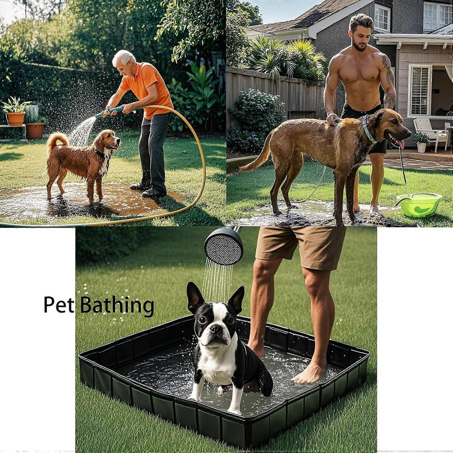 Outdoor movable water collection tent pool portable bathing pool