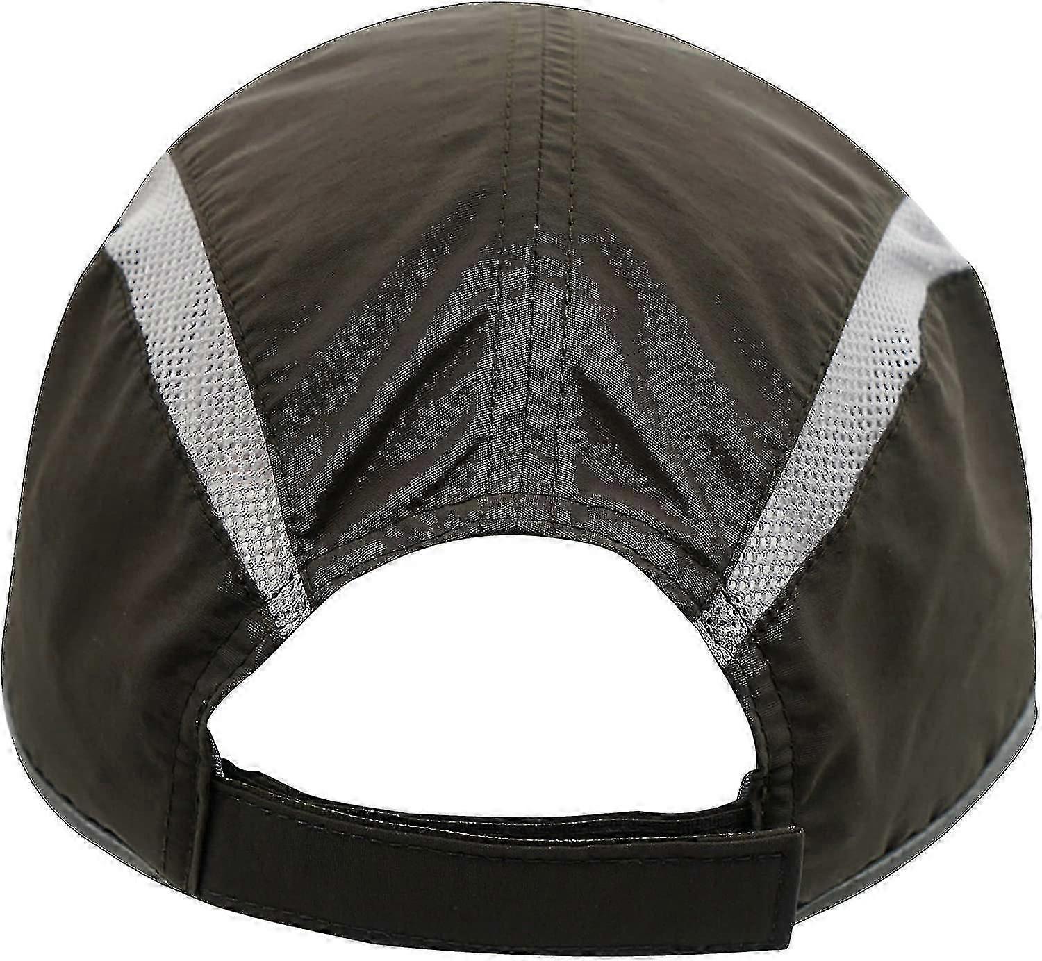 Foldable Mesh Sports Cap With Reflective Stripe Breathable Sun Runner Cap
