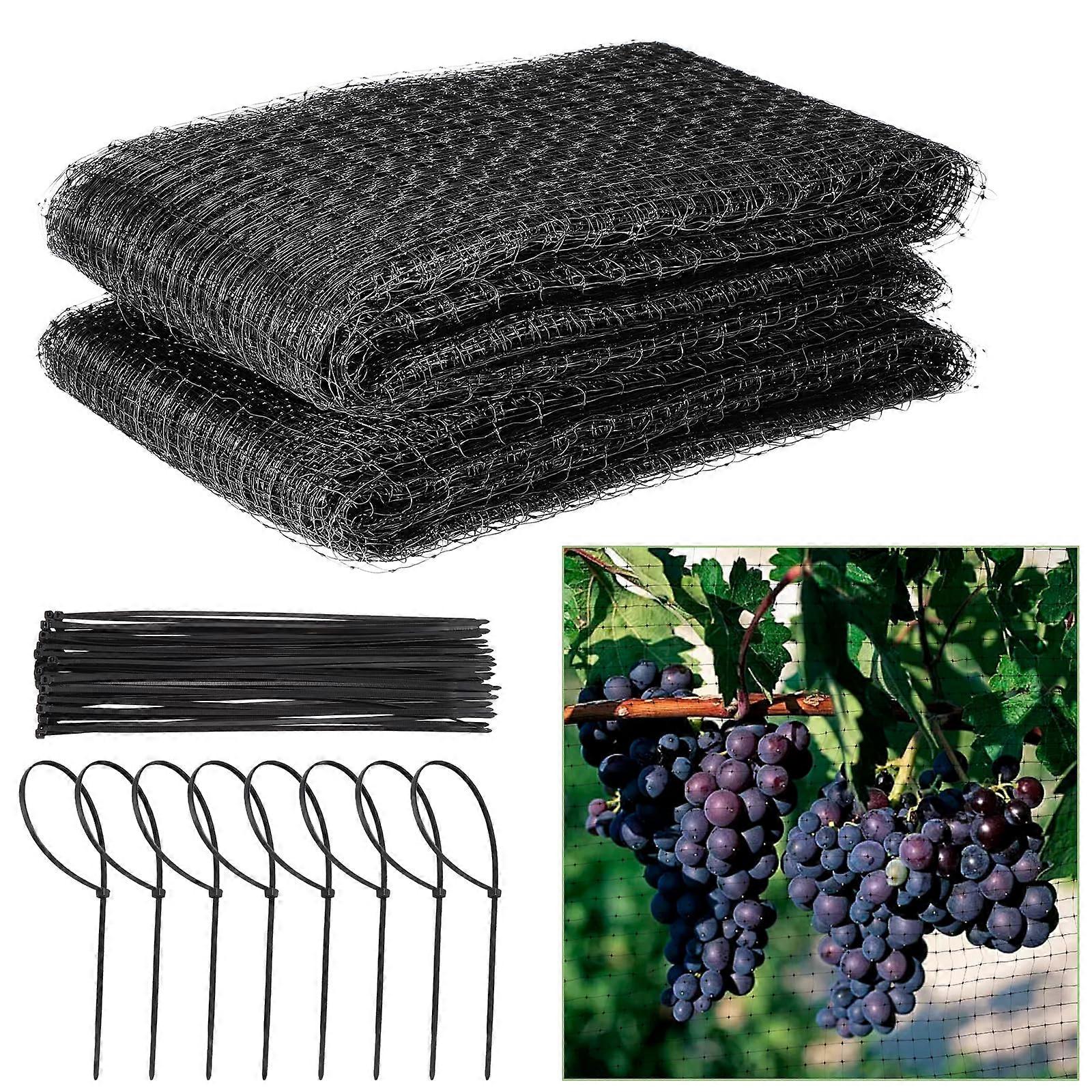Bird Netting Reusable Large Garden Netting for Protecting Vegetables Plants Fruit (7ft x 33ft) 2.1m10m