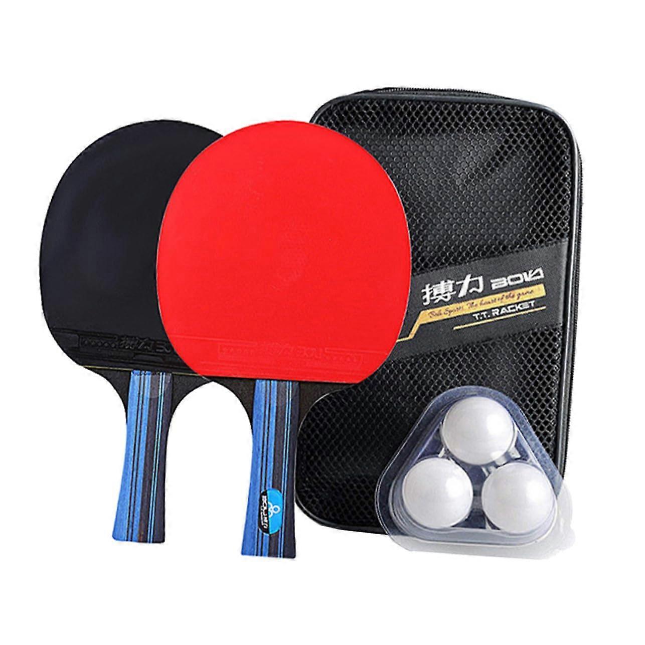 Butterfly Table Tennis Racket Pingpong Paddle Doublesided Wood Red