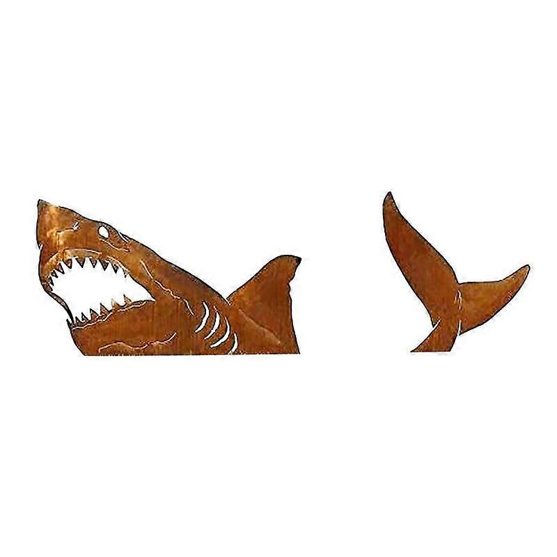 Shark(A)$Iron Art Seaside Shark Funny Prank Creative Crafts Shark Iron Art Socket