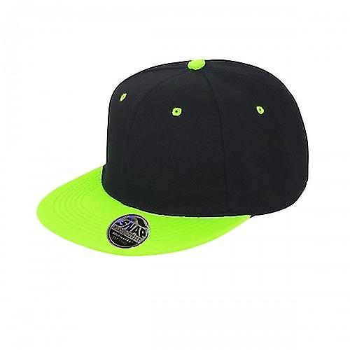 Result Unisex Core Bronx Original Flat Peak Snapback Dual Colour Cap