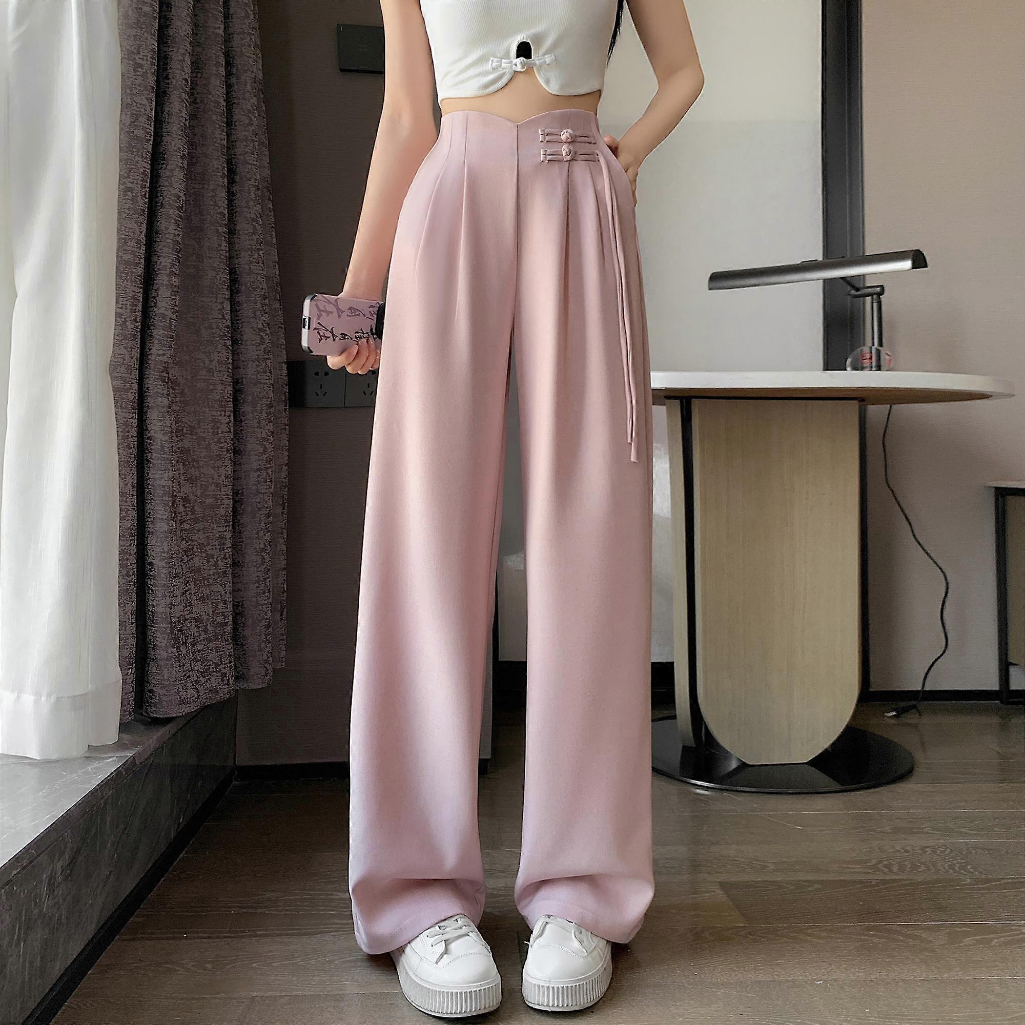Stylish and Comfortable Linen Wide Leg Pants for Women, High Waisted and Perfect for Summer
