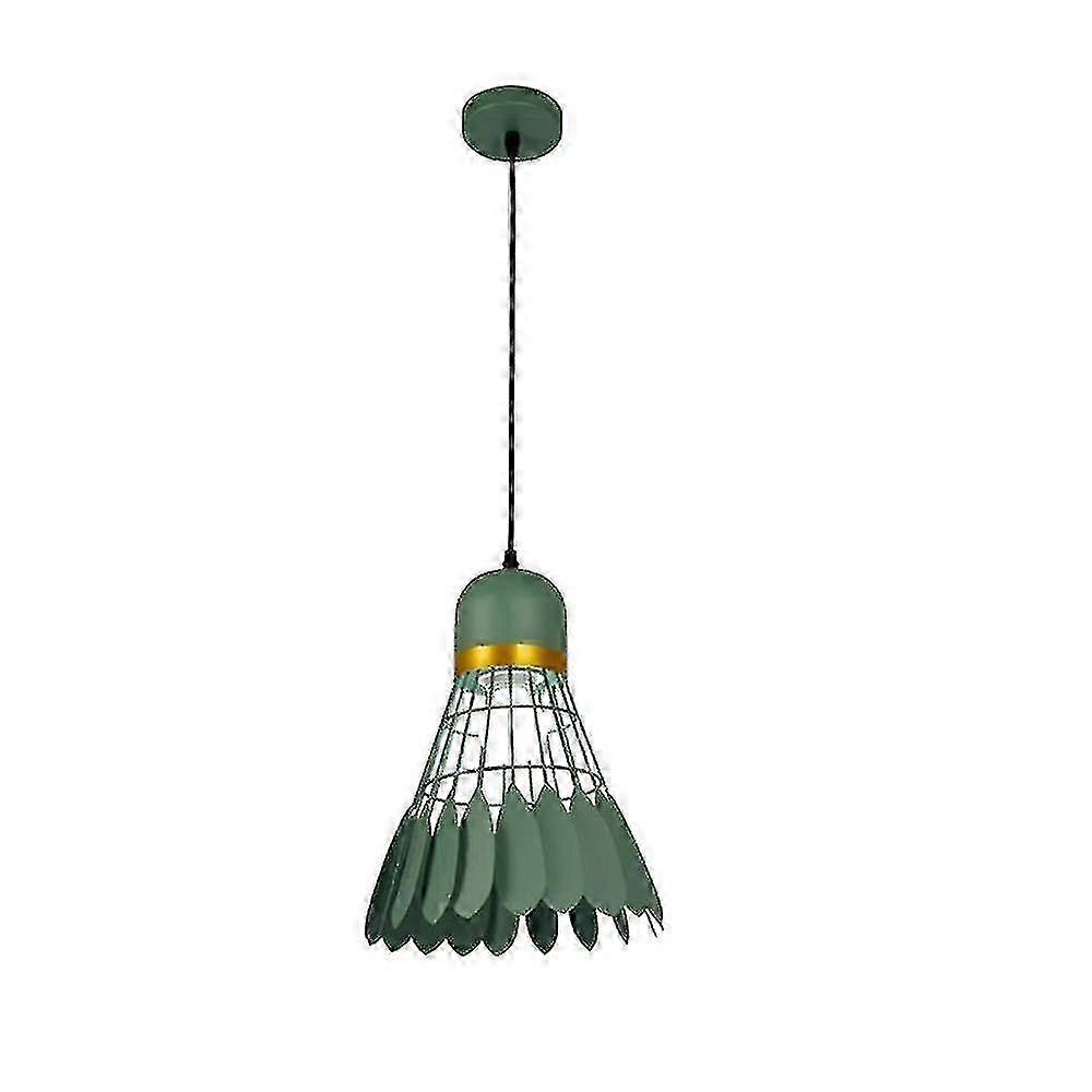 40cm Feather Chandelier, 220v Led Green Badminton Light