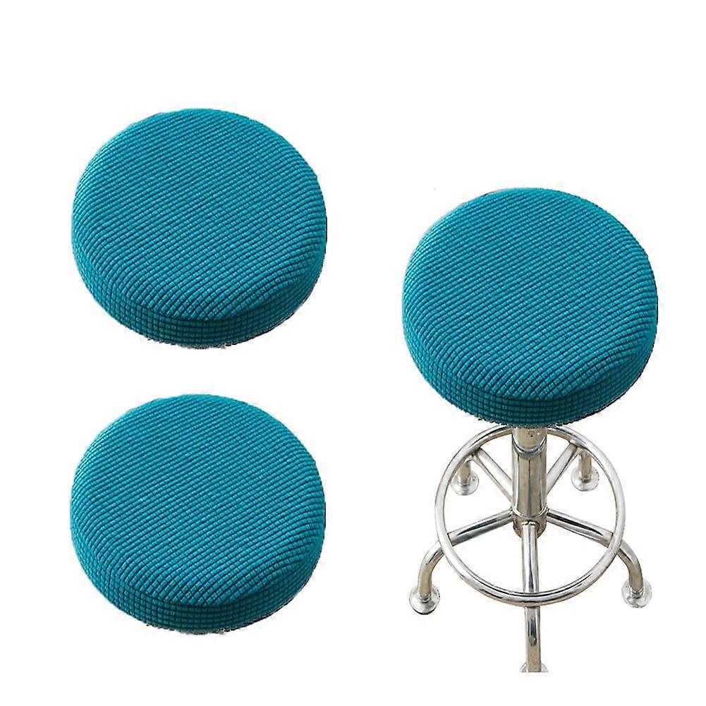 Barhocker-Bezüge Dunkelgrün – Waschbare Runde Hocker-Kissenbezüge für 27,9–35,6 cm Stühle, 4 Stück