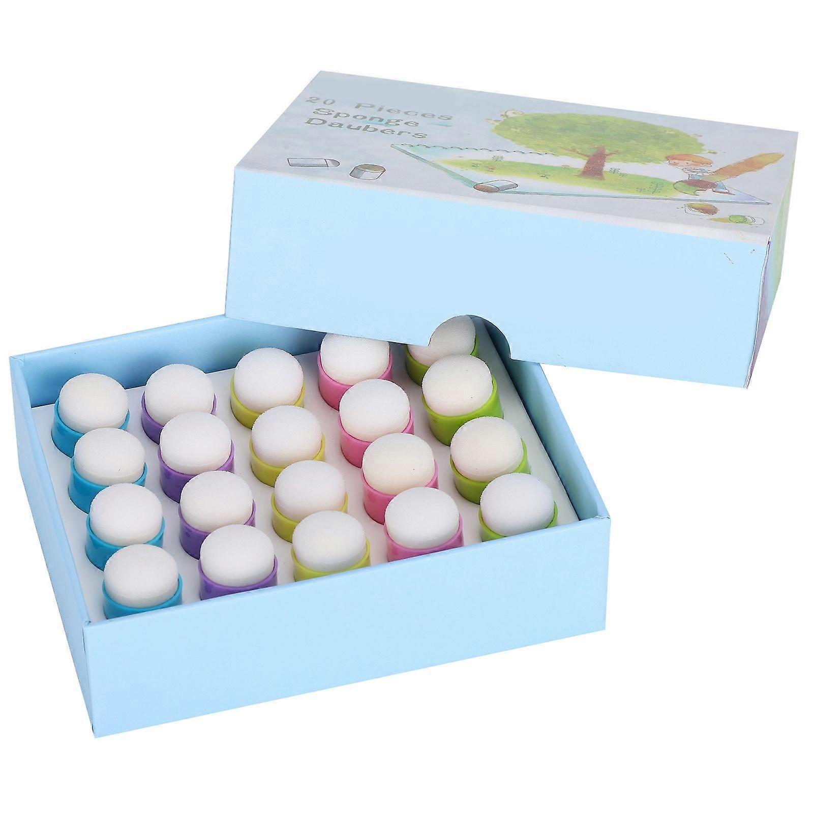 2025 Latest Model  20Pcs Finger Sponge Daubers Color Children DIY Painting Ink