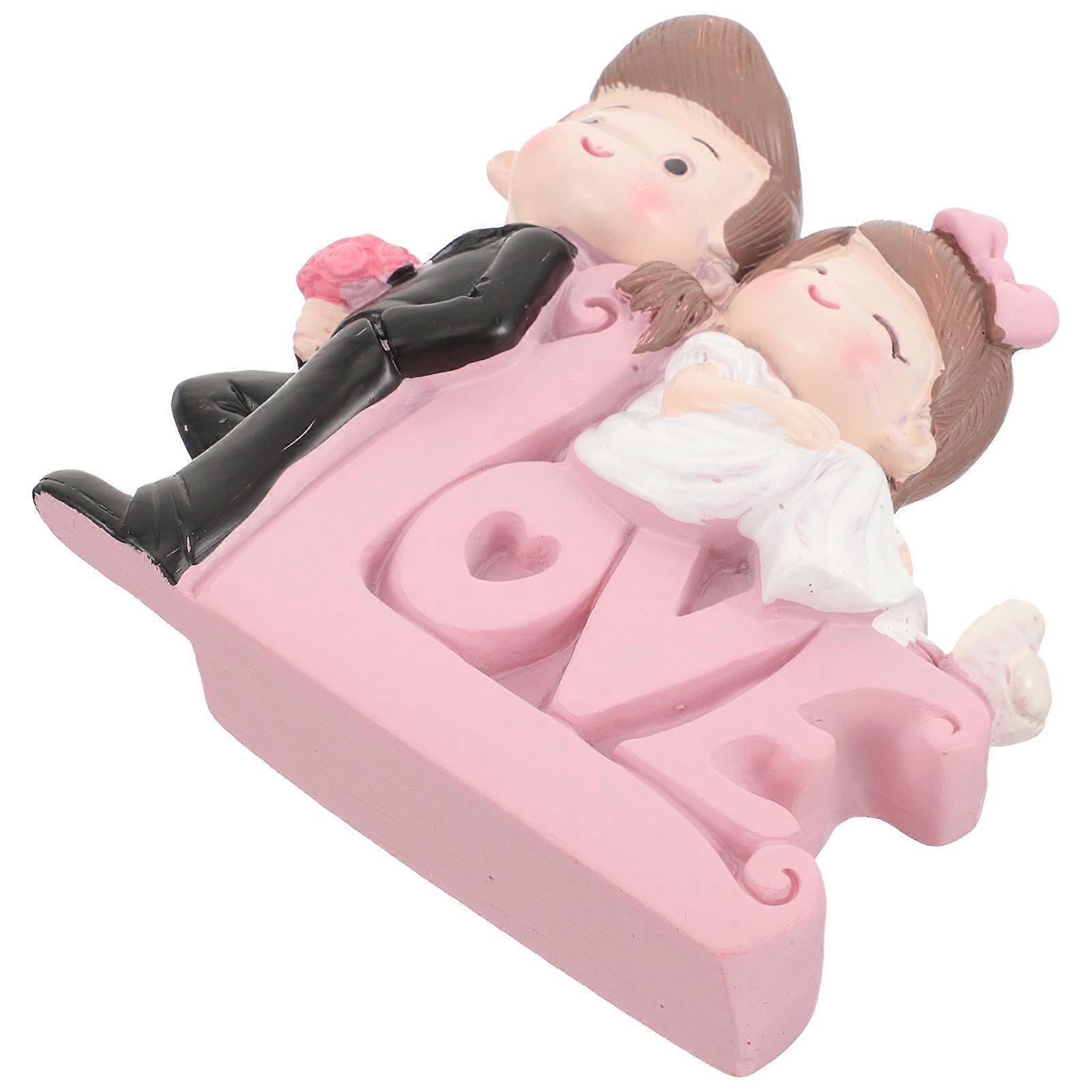 Stylish Wedding Cake Topper Figurines, Resin for Display