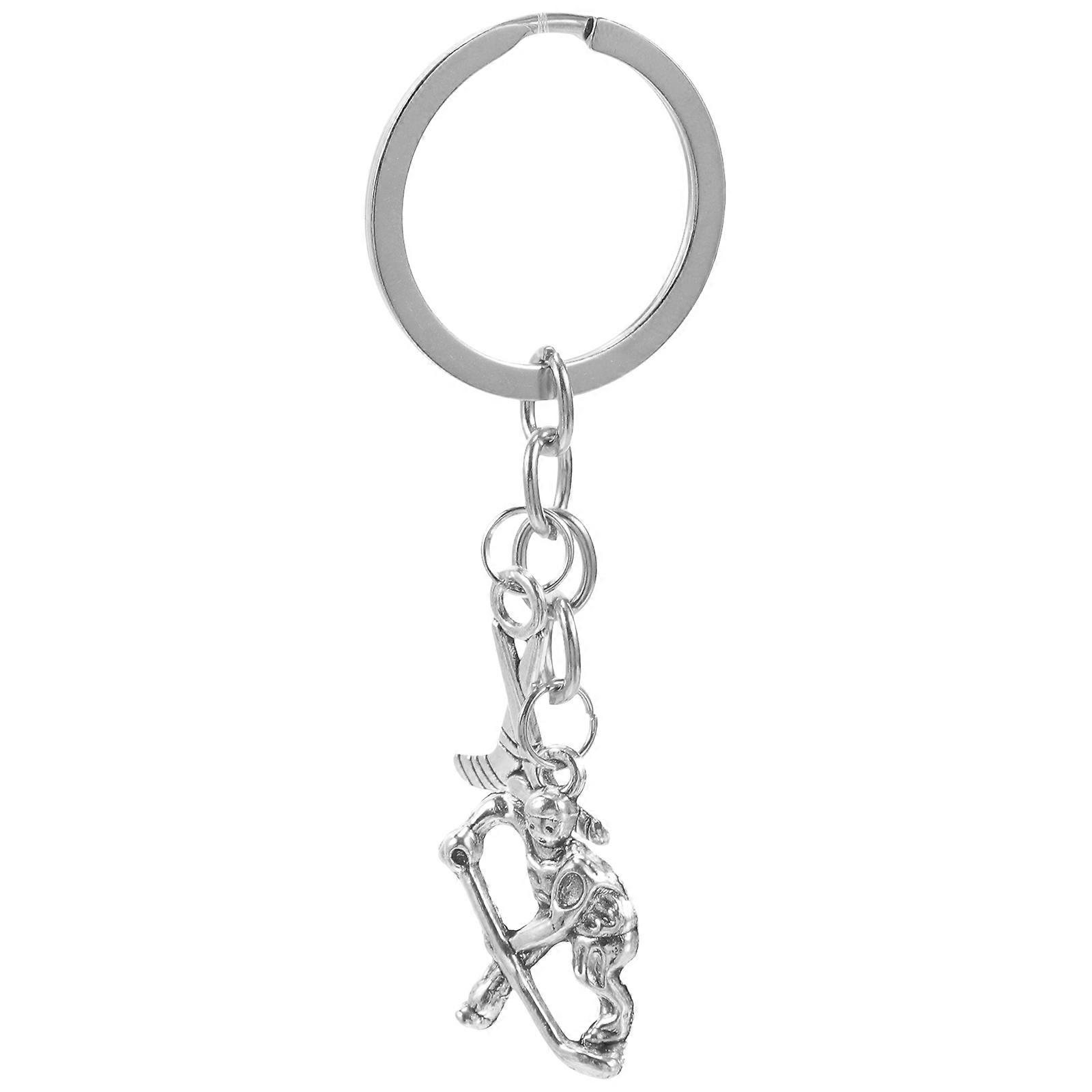Stylish Key Ring Pendant, Fine Craftsmanship with Hockey Design for Bag Decor