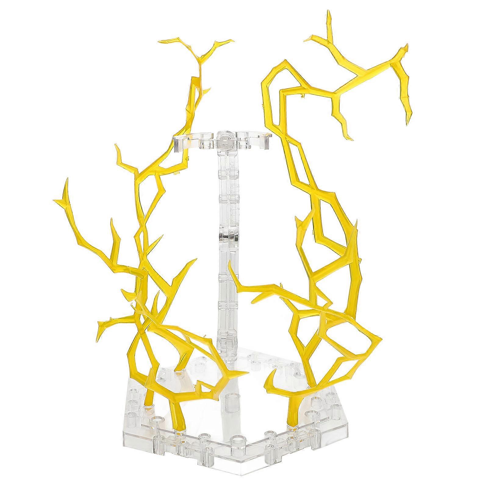 Action Figure Display Stand with Effect Lighting, Stable Plastic Base for Anime Models and Doll Figures, Creative Minimalist Design for Tabletop Decor