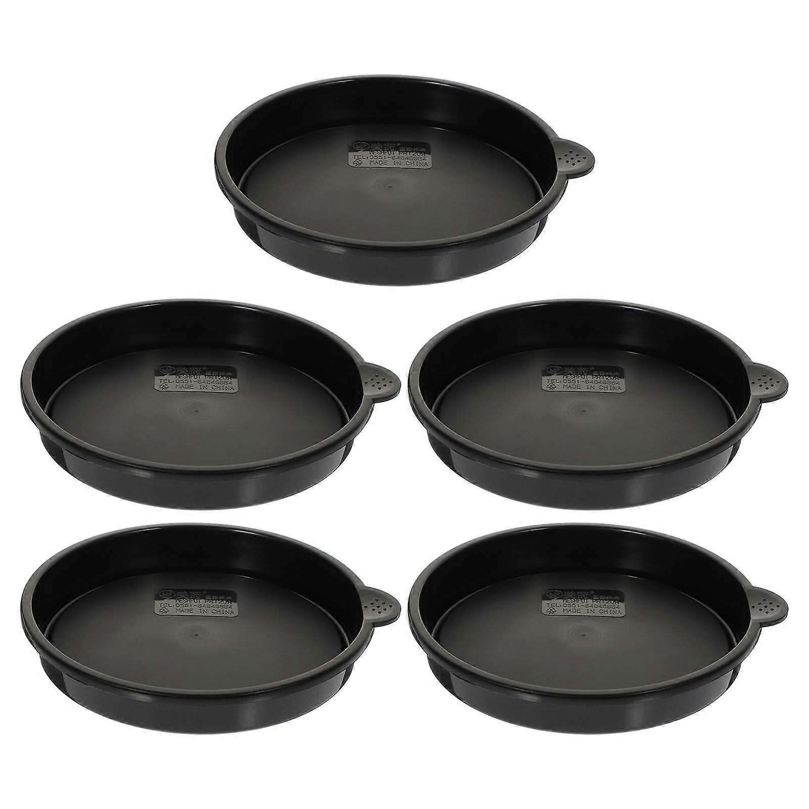 Saucer For Plants Indoor Soil Spillage Prevention Gardeners Simple Design 12.3X12.3CM 5Pcs