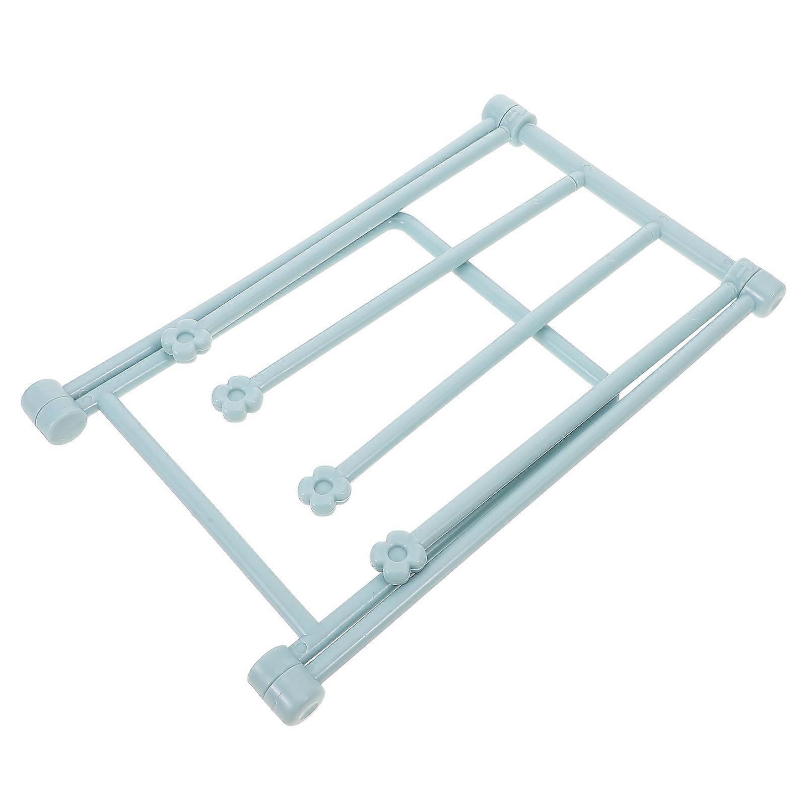 Towel Drying Vertical Towel Rack for Kitchen Bathroom Home Multifunctional Design Plastic 20.00X20.00X16.00cm Foldable 1Set