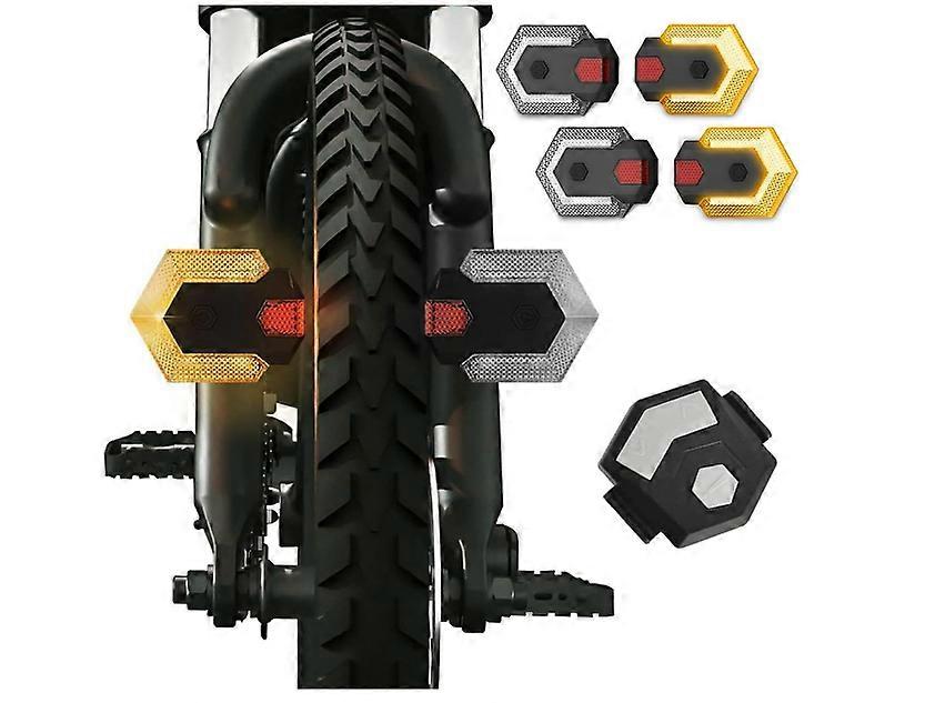 Bike Tail Light with Turn Signals, USB Rechargeable Bike Turn Signals Front and Back, Wireless Remote Control Bicycle Turn Signals(Black)