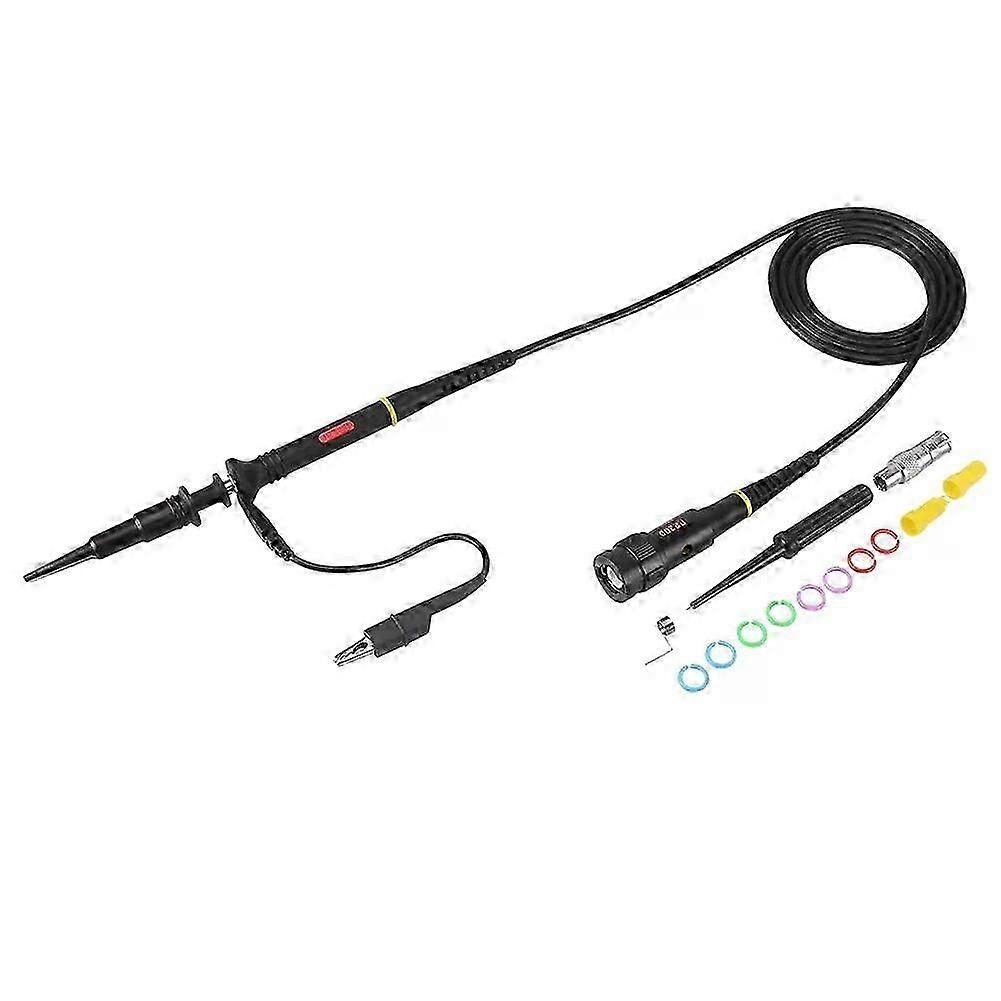 200Mhz Oscilloscope Probe Clip Scope Test BNC End Probe P2200 10X/1X Black with Adjust Tool Kits