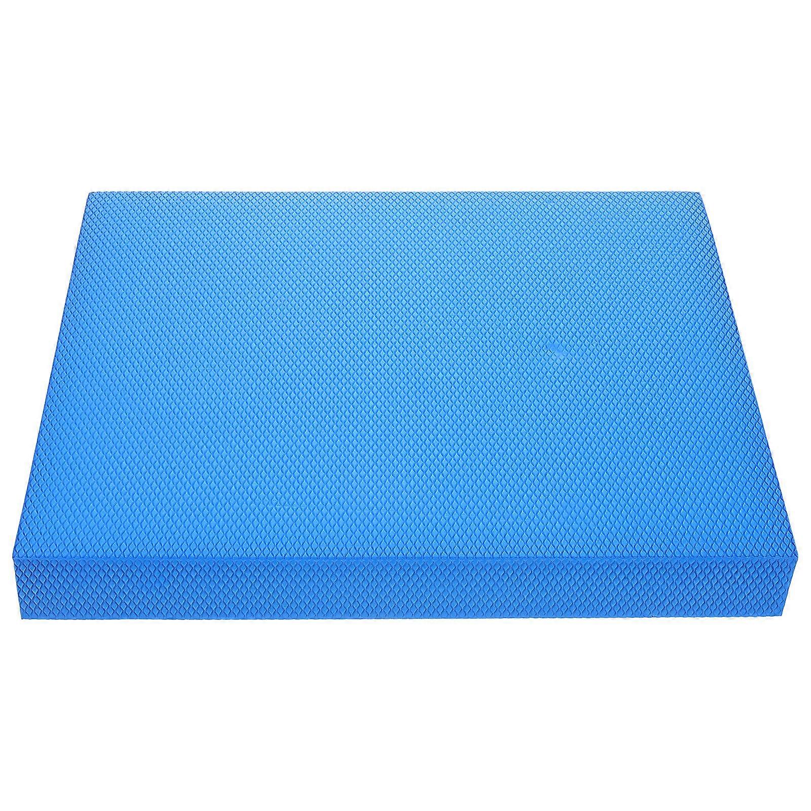 Comfortable TPE Fitness Mat for Kneeling, Elbow Support, Yoga, Stretching, Strength Training, and Balance Exercises Non Slip Design Blue