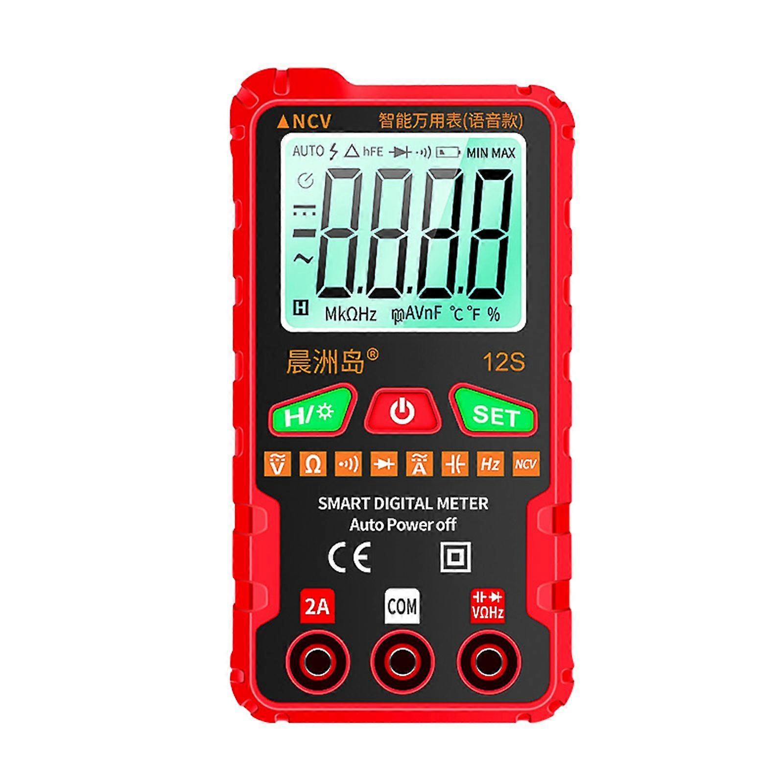 Mini Multimeter with Flashlights Fully Automatic Electrical Tester for Electrician Use