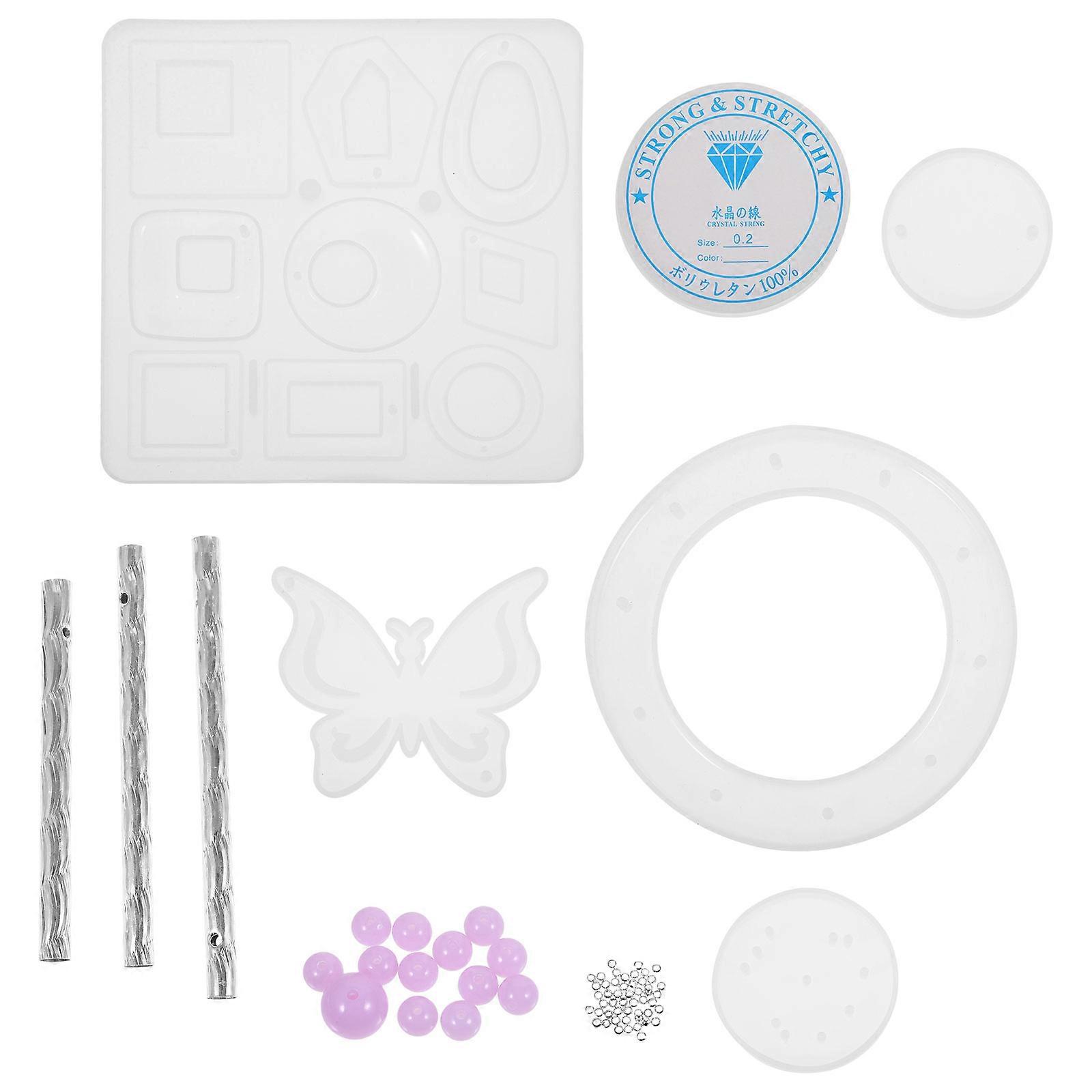 Silicone Epoxy Resin Casting Molds Wind Chime Making Artists Circle Shape 1 Set