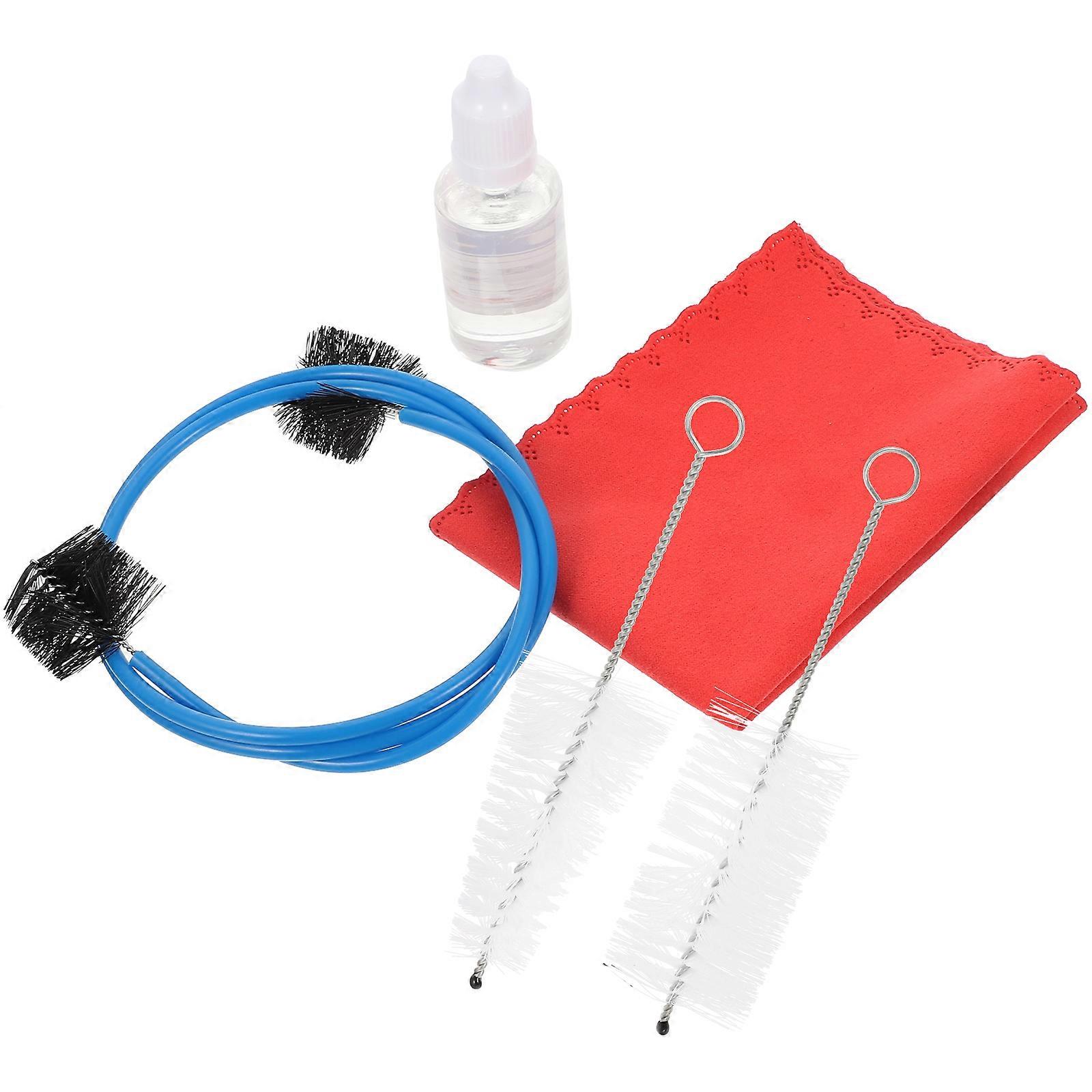 طقم فرشاة تنظيف القماش بوق طقم تنظيف البوق للطلاب 2.5X11CM تزييت الصمام 1 مجموعة