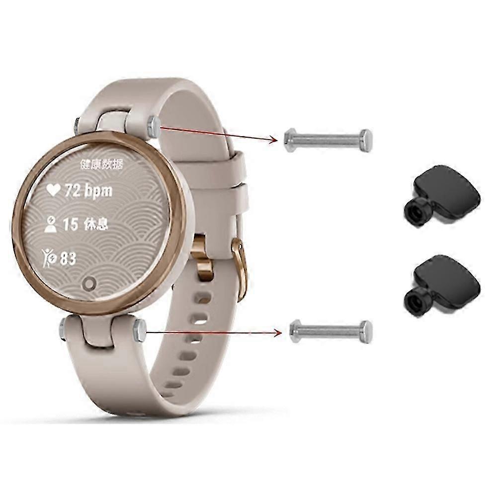 1 paire de barres à ressort de remplacement pour goupilles à dégagement rapide Garmin Lily avec outils d’installation