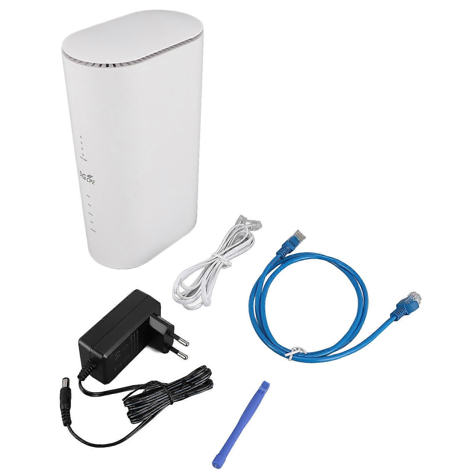 5G Router Gigabit Dual Band 2.4G 5.8G Wireless Fidelity 6 Support Landline Connection Global 5G CPE Router with SIM Card Slot for Home Enterprise