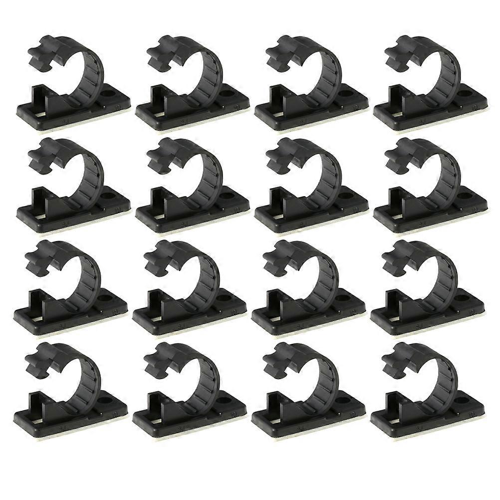 25pcs Adhesive Cable Clips for Wall Cable Management Wire Fixing Clamps for Network, Mouse, Speaker Cables