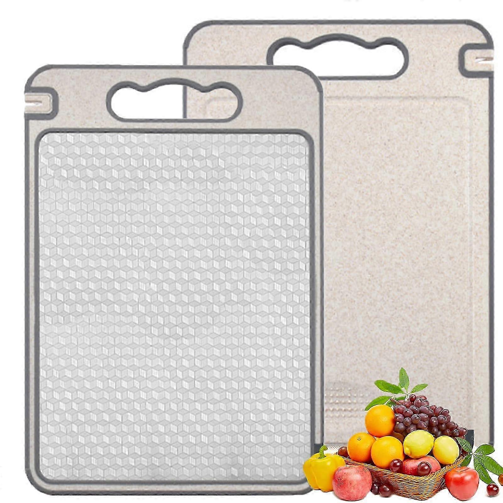 Planche à découper durable double face résistante aux rayures adaptée à une utilisation en cuisine, va au lave-vaisselle, 15 x 10 pouces