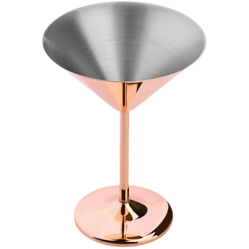 Stainless Steel Drinks Goblet Cups Metal Wine Goblet Tall Stemmed For Family 1Set