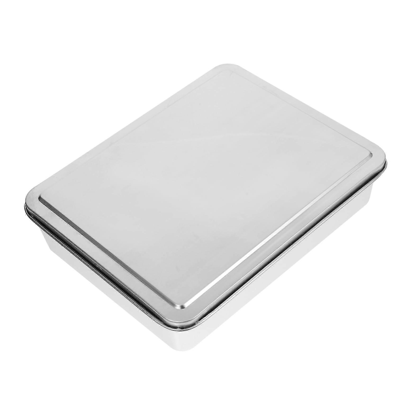 Cake Baking Mould with Lid, Non-Stick Tiramisu Box for Mousse and Cream Pies, Oven-Safe Cake Server, 9 Inch