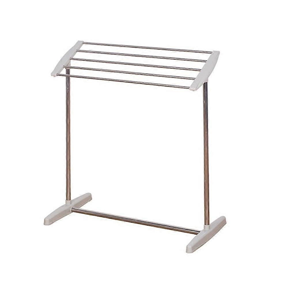 Standing Towel Rack, Small, Portable Bath Towel Holder for Living Room, Balcony, Diapers, Socks, and Laundry Drying