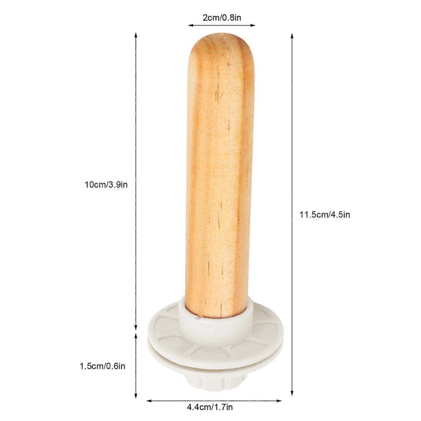 Wood Bird Perch Paw Grinding Decorative Parrot Stand Toy for Bird Parrot Budgies Parakeet Cockatiels Small White