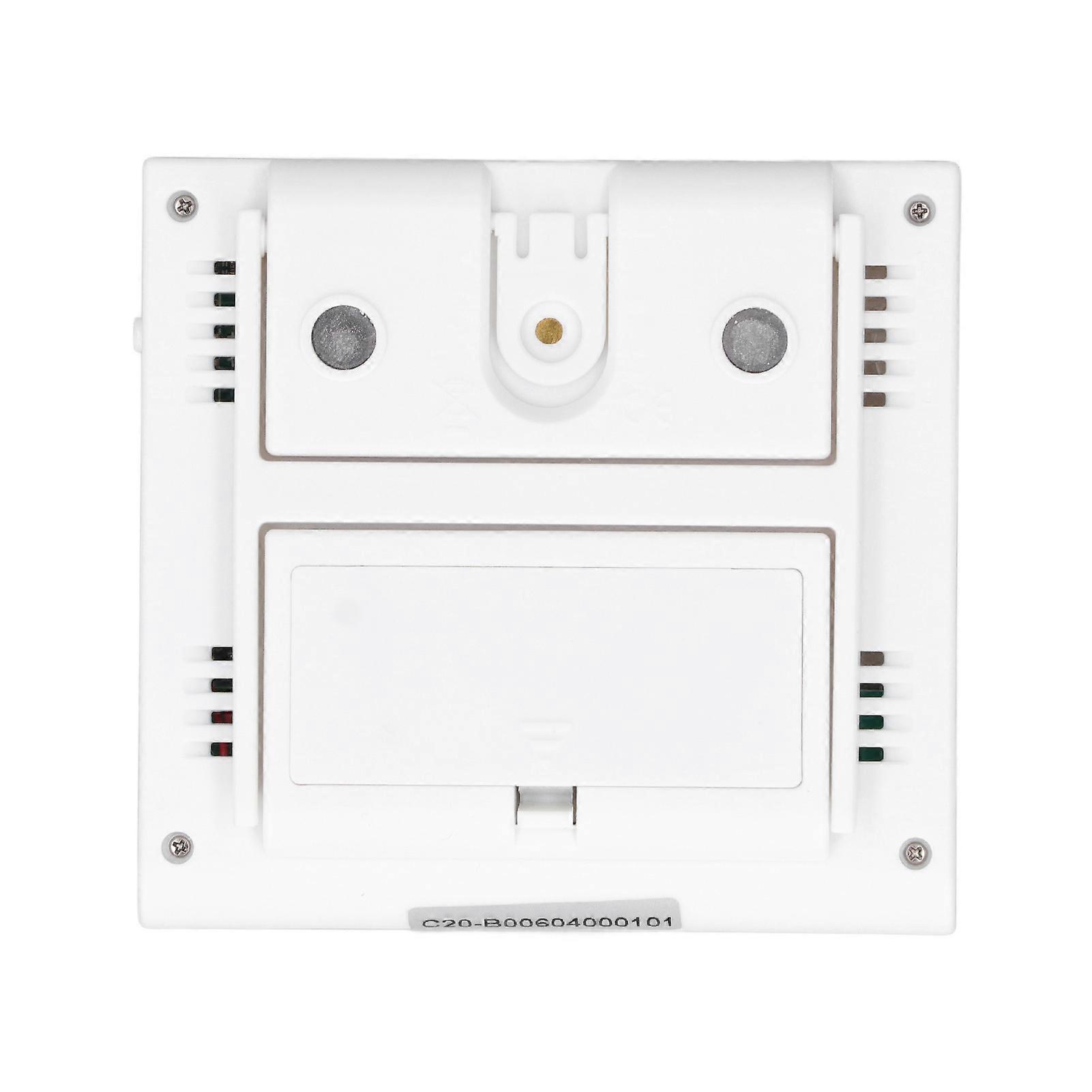 Triple Timer Clock Count Down Up 4.0x4.4cm LCD Display Multifunction White Builtin Battery