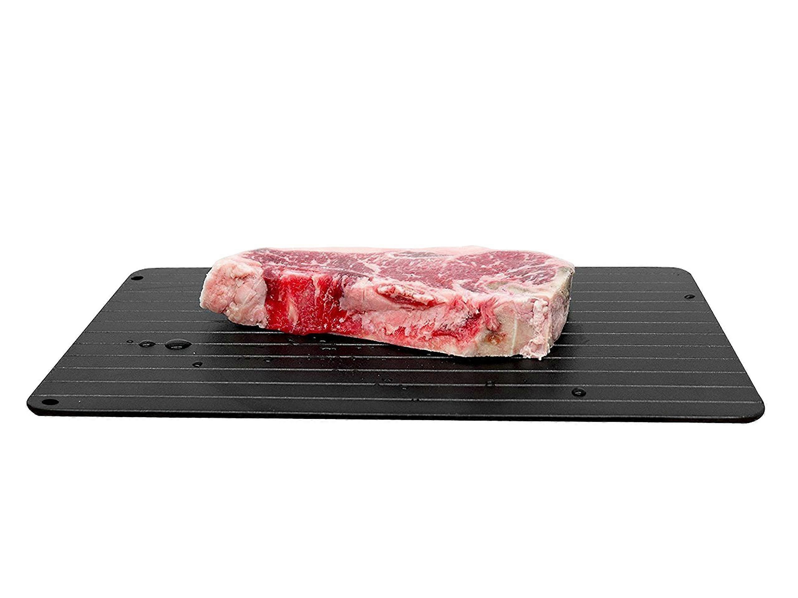 AC.116 Quick Defrost Plate, Black Aluminium/Teflon, Non-Stick, Efficient Defrosting for Meat and Fish