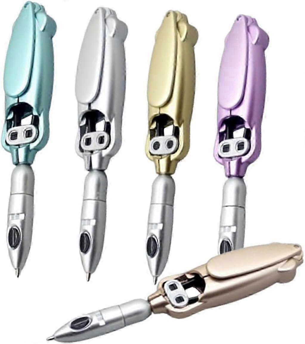 5PCS Creative Frog Ballpoint Pens Deformation Toy Pen