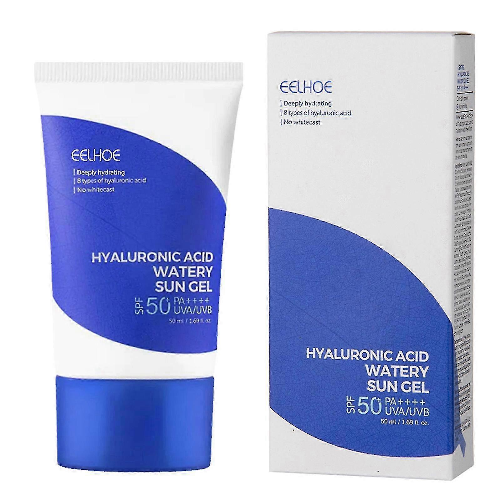 Refreshing No-greasy Sunscreen Gel with Hyaluronic Acid - 50ML for Summer