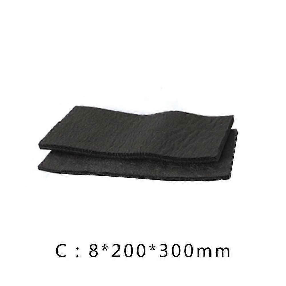 2 Sheets Soft High Temperature Carbon Fiber Felt for Contamination Adsorption Cleaning