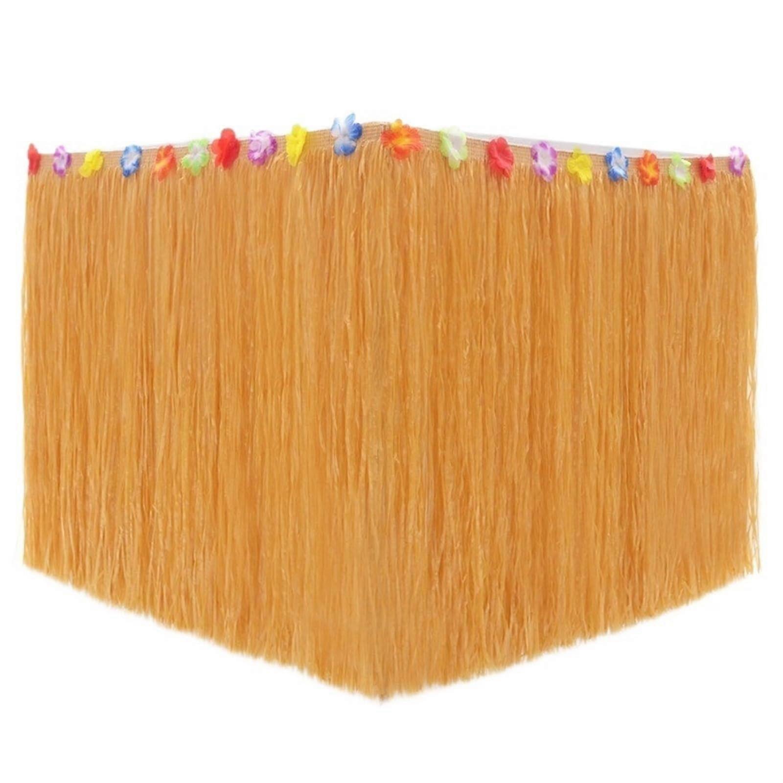 Straw Color Table Skirt Summer Theme Party Supplies 200x60cm
