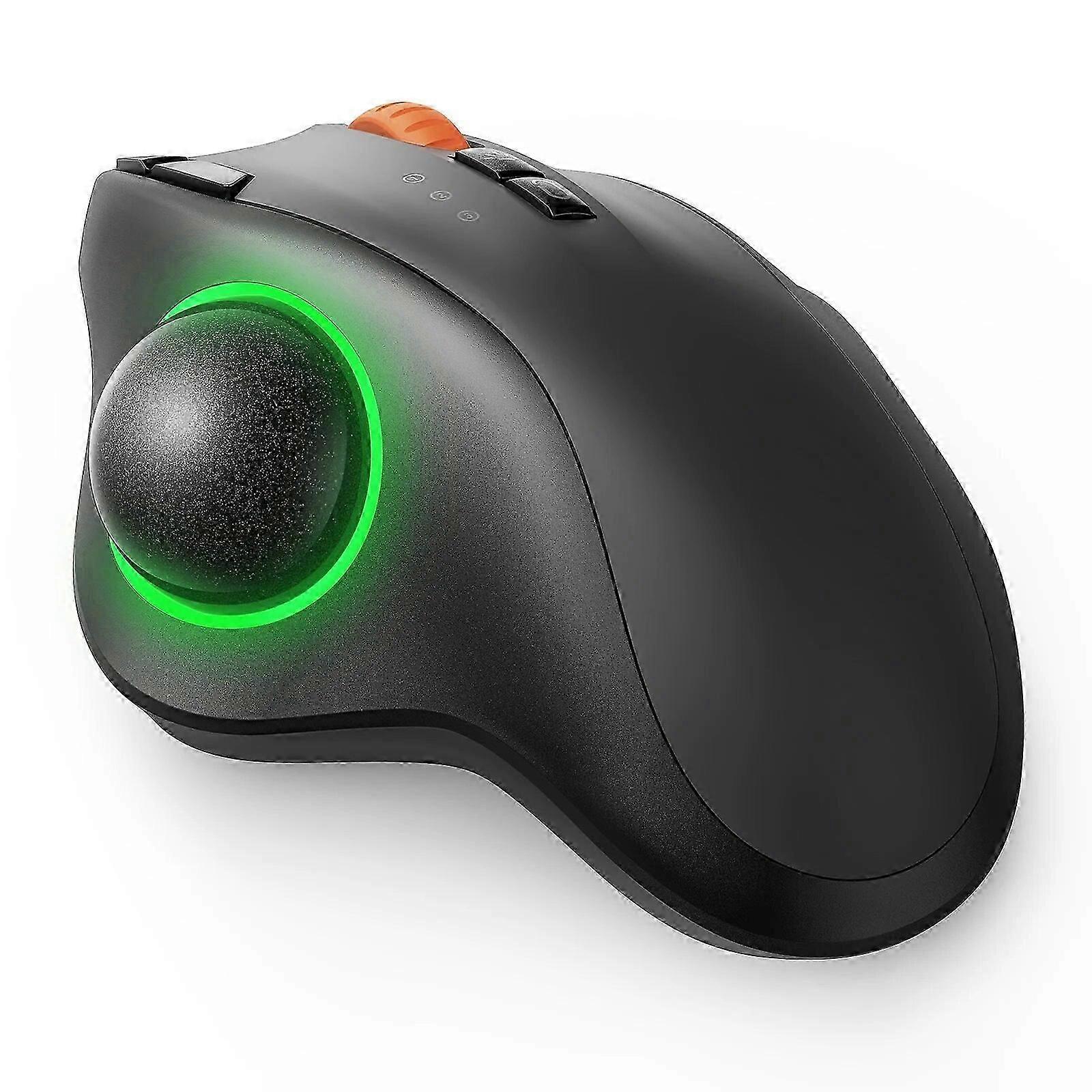 ProtoArc RGB Trackball Wireless Mouse para Computador Office Laptop PC recarregável Bluetooth 2.4G Ergonômico Vertical Ratos Ratos & Trackballs