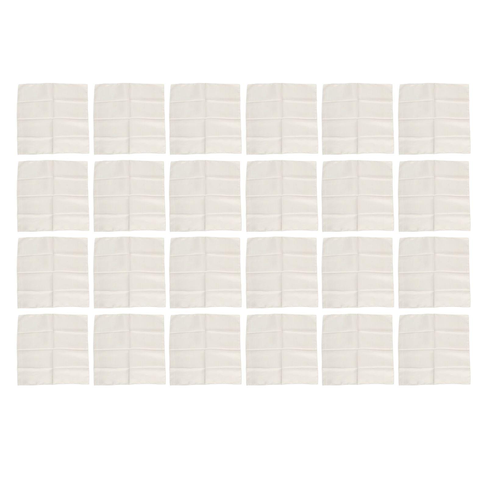 2025 Neuestes Modell 24pcs Quadrate Satin Serviette 17x17inch Weich Glänzend Zart