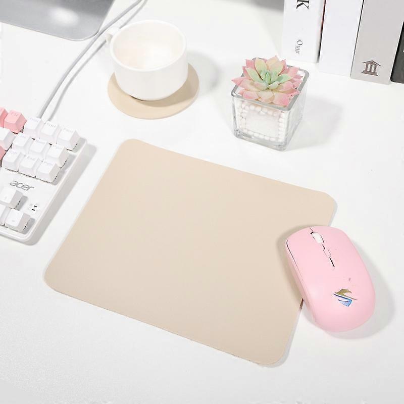 Leather desk pad large size dirt-resistant non-slip mouse pad simple solid color keyboard pad