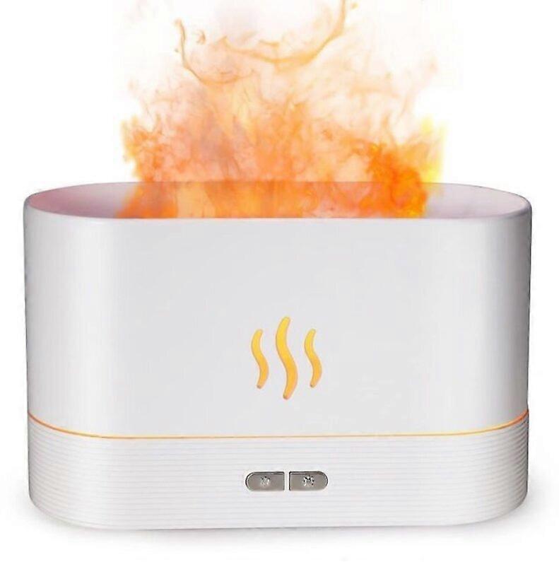 Air humidifier with LED aromatherapy function, white