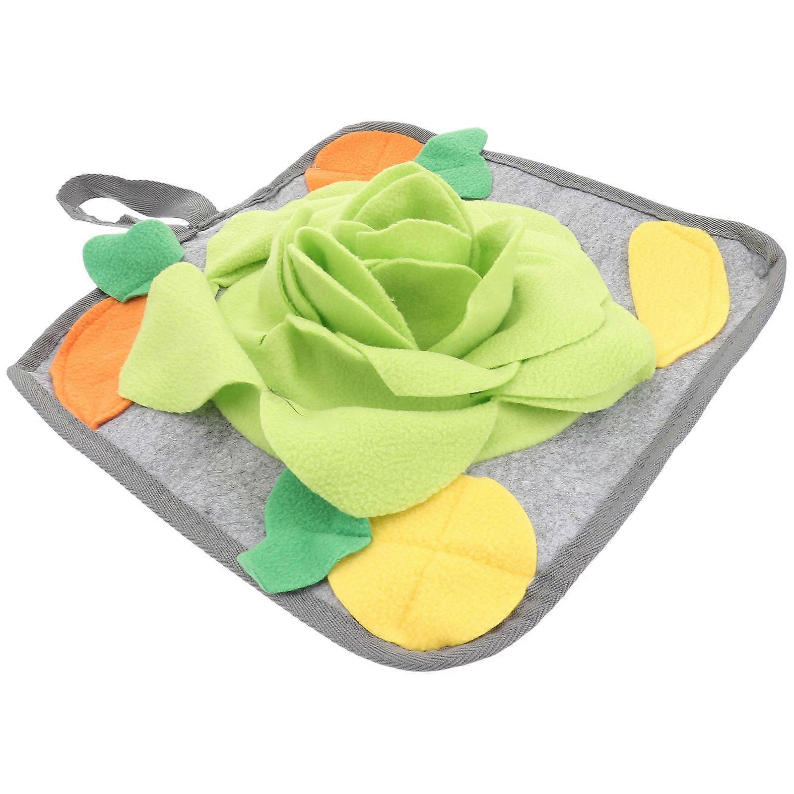 Rabbit Foraging Mat Snuffle Feeding Pad Anxiety Relief Natural Foraging Behavior Green Easy Clean Portable Design