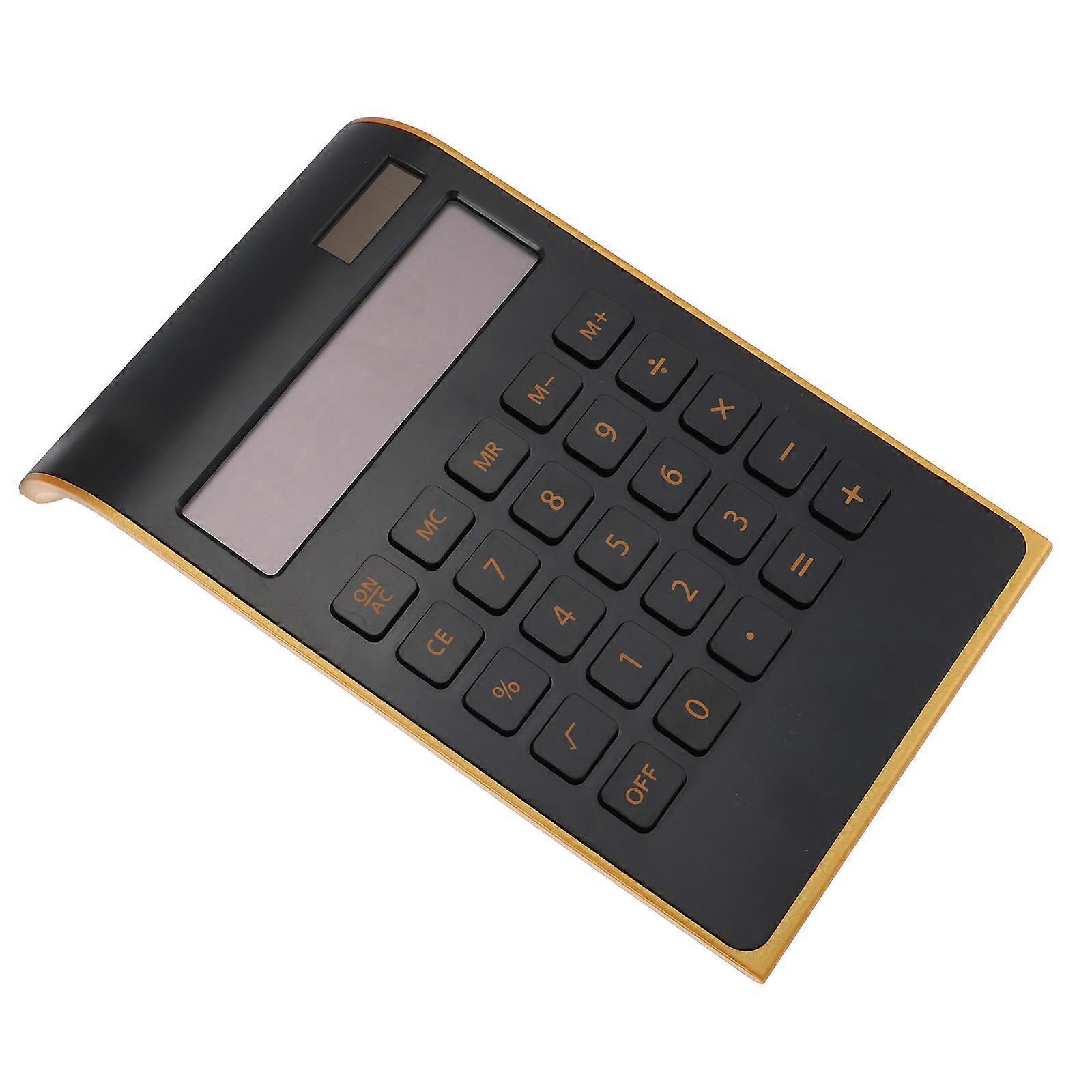 Ultra Thin Solar Calculator Portable Compact Lightweight for Home Office Student Use Basic Functions