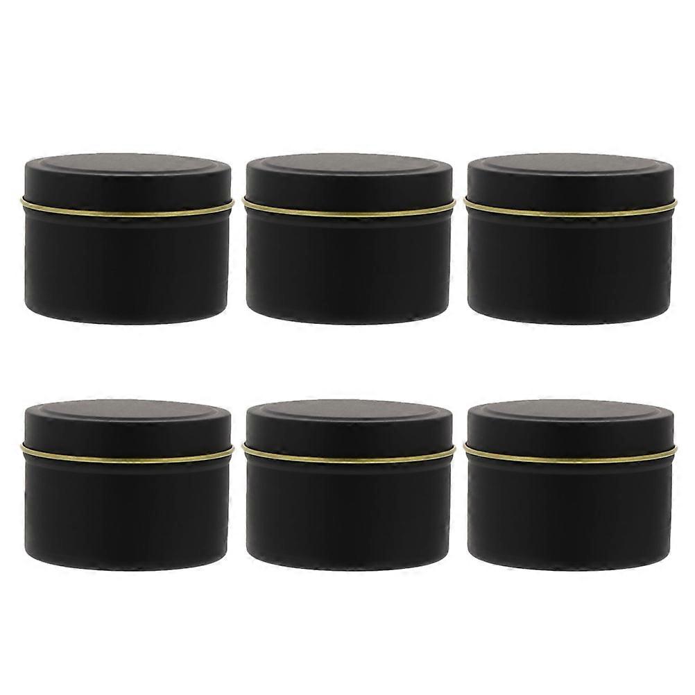 Tinplate Candy Box Moisture Proof Storage Holder 6Pcs 2.6X2.6X1.8In