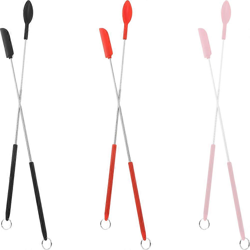 Mini Spatulas for Cosmetics Scraping Butter Handling Cosmetics Women 3 Sets