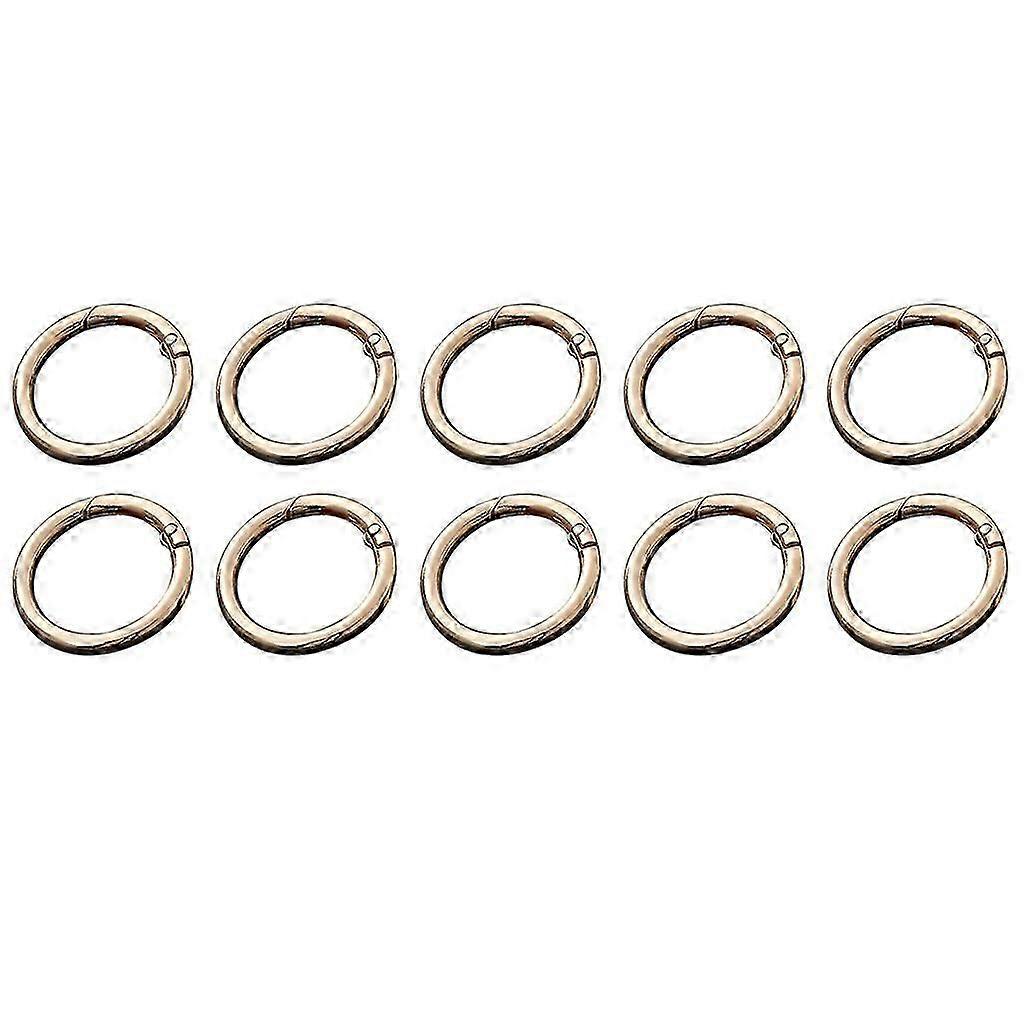 10Pcs Round Spring Ring Buckle O-Ring for Loose-leaf Notebook Finish Ring Diy