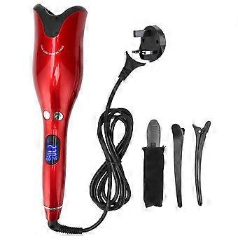 Automatic Hair Curler Tool Red Constant Temperature Professional Curling Iron Wand 110?240VUK PlugYMMR)