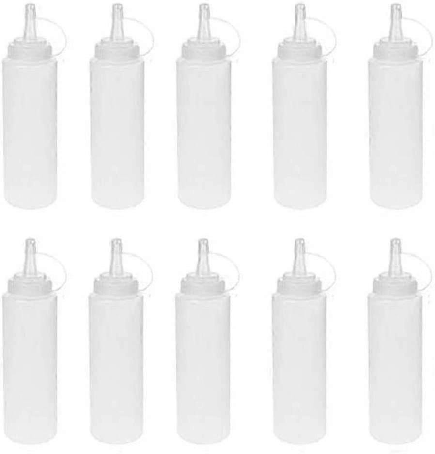 10 Pieces 8oz 240ml No Leak Multi-purpose Squeeze Bottle