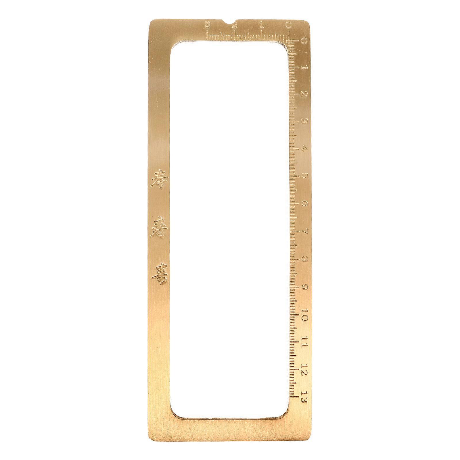 Calligraphy Paperweights Brass Ornament Press Paper Writing Tools Art Supplies 15.30X5.90X0.30CM 1Pcs