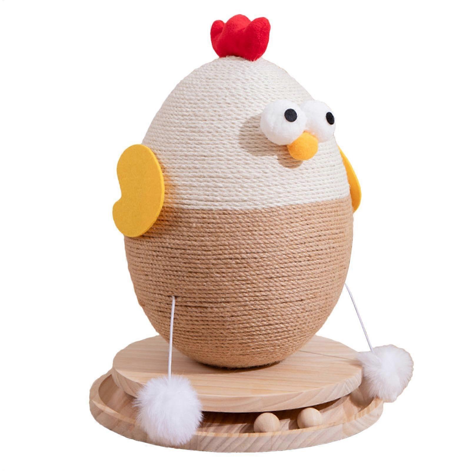 Scratching Post with Sisal Rope Scratching Toy with Rooster Claw for Indoor Use for Cats, MediumSized Cats, Small Cats, Kittens