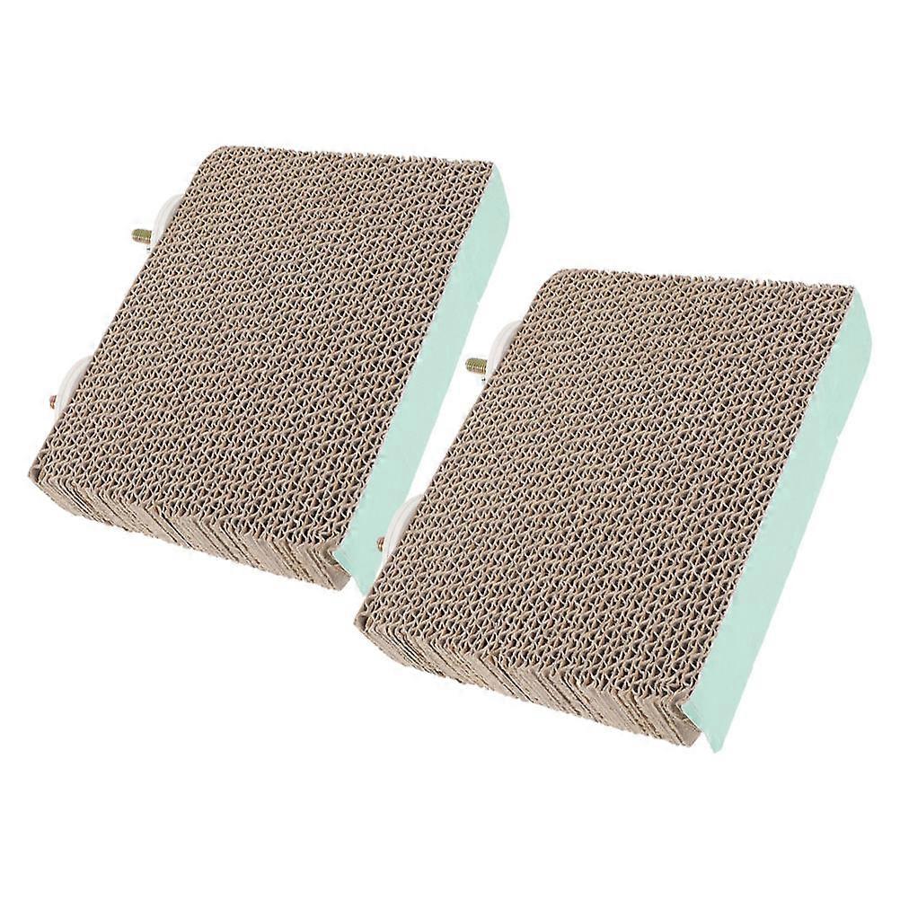 Bird Claw Grinding Toy Cardboard Perch Platform 2Pcs for Bird Exercise